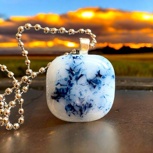 Jewelry - Handmade Fused Glass Pendant